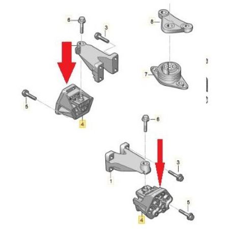 Imagem de Coxim Motor Dianteiro - SUPORTE REI R1293