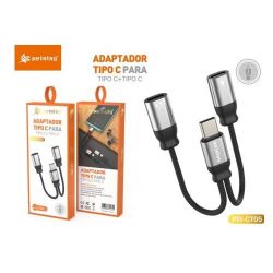 Imagem de Adaptador 1 Tipo C P/ 2 Tipo C - PEINING PEICT05