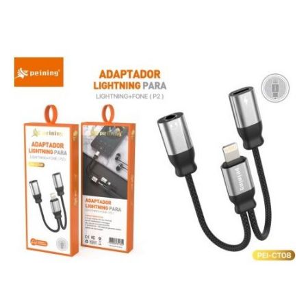 Imagem de Adaptador 1 Iphone P/ 1 Iphone + 1 P2 - PEINING PEICT08