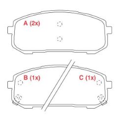 Imagem de Pastilha de Freio KIA MOTORS NIRO Dianteiro - WILLTEC PW1089