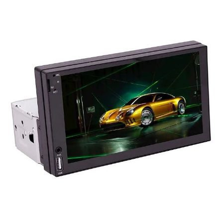 Imagem de Reprodutor de Vídeo Universal Mp5 7 1 Din Usb/Bluetooth/Auxiliar/Fm/Mirror - H TECH HT2700