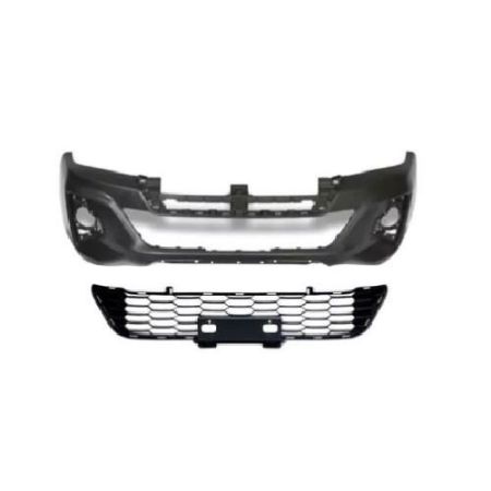 Imagem de Para-choque Dianteiro TOYOTA HILUX com Grade e com Furo para aplique - DTS 7078