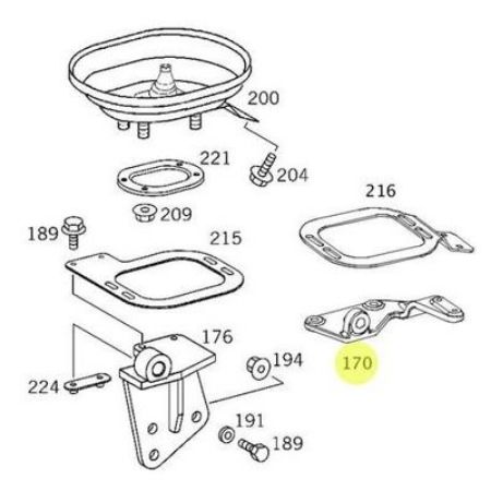 Imagem de Suporte da Alavanca de Cambio - MERCEDES BENZ 9702688078