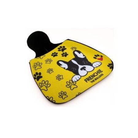 Imagem de Lixeirinha para Carro Neoprene Bulldog Amarelo - P2 ACESSÓRIOS AUTOMOTIVOS LN55