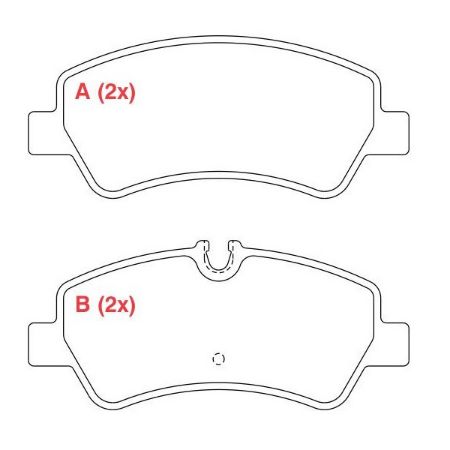 Imagem de Pastilha de Freio Traseira FORD TRANSIT com Alarme - WILLTEC PW1083