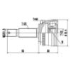 Imagem de Ponteira Homocinética Fixa JAC J3 com ABS 22 Dentes - DEVIGILI DG80127