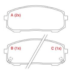 Imagem de Pastilha Dianteira KIA MOTORS SPORTAGE - WILLTEC PW1094