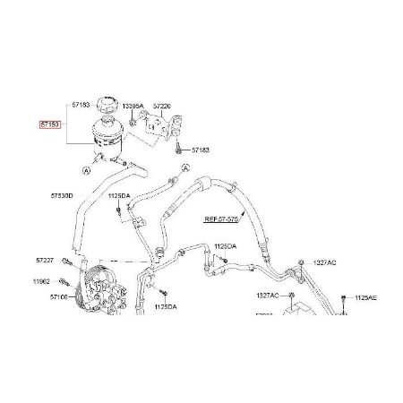 Imagem de Reservatório da Direção Hidráulica KIA MOTORS BONGO - KIA MOTORS 571504E060