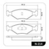 Imagem de Pastilha de Freio Dianteira sem Sensor - COBREQ N214