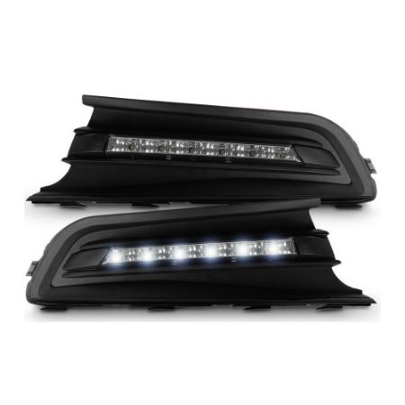 Imagem de Grade do Para-choque Dianteiro VOLKSWAGEN GOL DLR Led Preto (Par) - AUTOMOTIVE IMPORTS ZN5959024