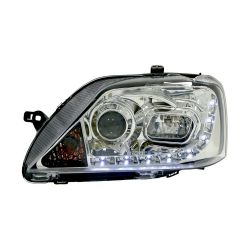 Imagem de Farol Principal RENAULT LOGAN Lado Esquerdo Cromado com Led - AUTOMOTIVE IMPORTS ZN222267L