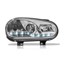 Imagem de Farol Principal VOLKSWAGEN GOLF Lado Direito Cromado Regulagem Manual com Led - AUTOMOTIVE IMPORTS BR123501