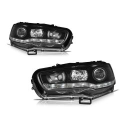 Imagem de Farol Principal (Par) MITSUBISHI LANCER Máscara Negra com Led - AUTOMOTIVE IMPORTS ZN5252034