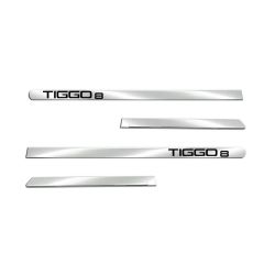 Imagem de Friso Lateral CHERY TIGGO 8 Largo Cromado com Nome 4 Peças - SHEK PARTS 17400