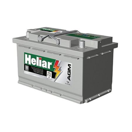 Imagem de Bateria 80Ah Polo Lado Direito (AGM) - HELIAR AG80KD