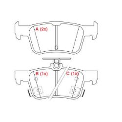 Imagem de Pastilha de Freio Traseira HONDA CIVIC - WILLTEC PW267