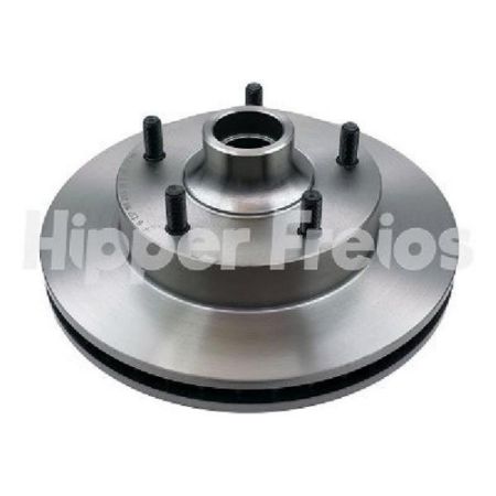 Imagem de Par Disco de Freio Dianteiro FORD F1000 Ventilado com Cubo 5 Furos - HIPPER FREIOS HF16