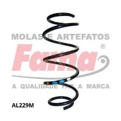Imagem de Par de Mola de Suspensão Dianteira VOLKSWAGEN POLO com Ar-condicionado - FAMA AL229M