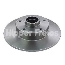 Imagem de Par Disco de Freio Traseiro RENAULT FLUENCE Sólido sem Rolamento - HIPPER FREIOS HF571C