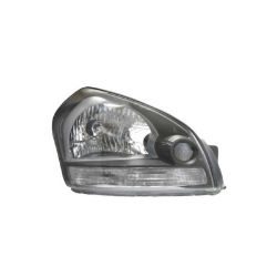 Imagem de Farol Principal HYUNDAI TUCSON Lado Direito Máscara Negra Aro Cinza Cristal - FABRICIO HF120D
