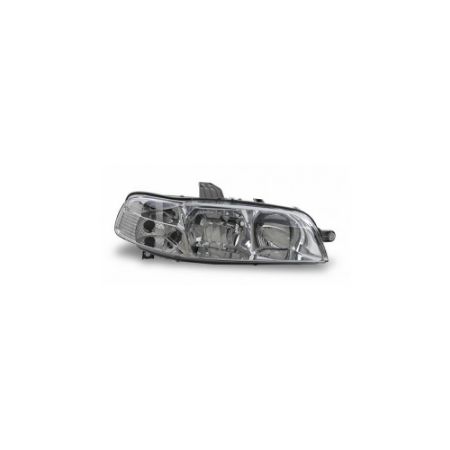 Imagem de Farol Principal Lado Direito Carcaça Cinza Máscara Cromada - FABRICIO MG01002R
