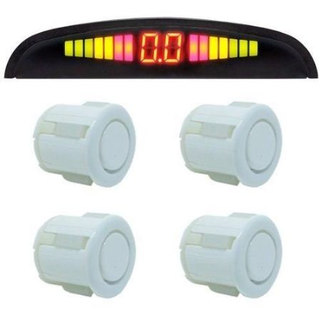 Imagem de Sensor de Estacionamento The Business Branco com 4 Sensores e Display - 05010 - THE BUSINESS 05010