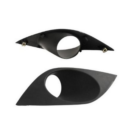 Imagem de Moldura do Farol Auxiliar FIAT PALIO Lado Direito Preto com Furo - FABRICIO 8366