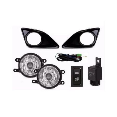 Imagem de Kit Farol Auxiliar TOYOTA COROLLA com Moldura Preta - FABRICIO KFM739
