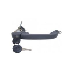 Imagem de Maçaneta Externa da Porta Dianteira VOLKSWAGEN GOL 2 Portas Cinza com Chave - NEW KAR 341120