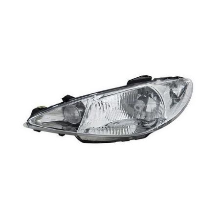 Imagem de Farol Principal PEUGEOT 206/206 SW Lado Esquerdo Monorefletor - FABRICIO FAR0239