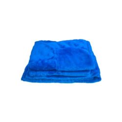 Imagem de Capa para Banco Sofá Individual de Pelúcia com 2 Toquinhas Azul - RODIBEM 435763