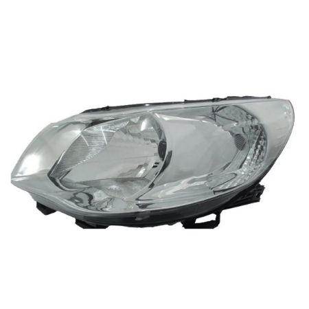 Imagem de Farol Principal Lado Esquerdo Máscara Cromada Monorefletor - RTECH RTC1686