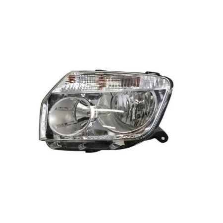 Imagem de Farol Principal RENAULT DUSTER Lado Esquerdo Máscara Cromada - RTECH RTC8036