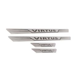 Imagem de Soleira da Porta VOLKSWAGEN VIRTUS Inox Reta - MARÇON SL070R