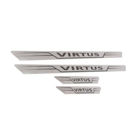 Imagem de Soleira da Porta VOLKSWAGEN VIRTUS Inox Reta - MARÇON SL070R