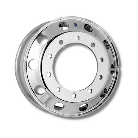 Imagem de ALCOA RODA 295X80 22,5 10 FUROS BORDA ESTREITA POLIDA - ALCOA 889527