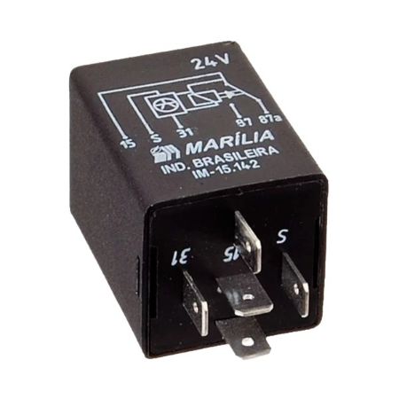 Imagem de Relê do Temporizado de Articulação 5 Terminais 24V - MARILIA IM15142