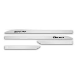Imagem de Jogo de Friso Lateral FIAT BRAVO Branco Banquise 4 Peças - FLASH 5682