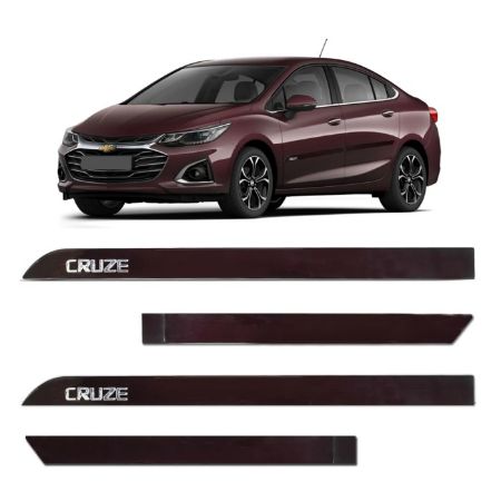 Imagem de Jogo de Friso Lateral CHEVROLET - GM CRUZE Vermelho Edible 4 Peças - FLASH 2212