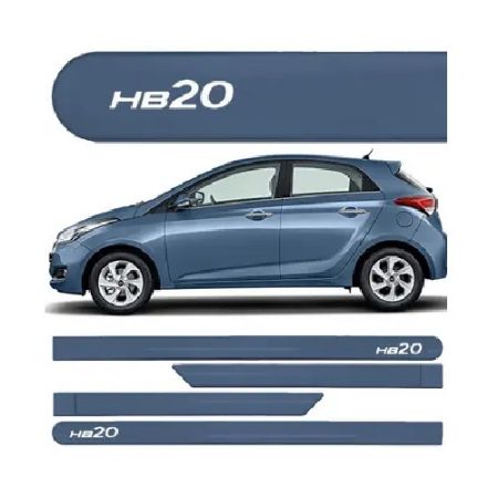 Imagem de Jogo de Friso Lateral HYUNDAI HB20 Azul Sky 4 Peças - FLASH 2231