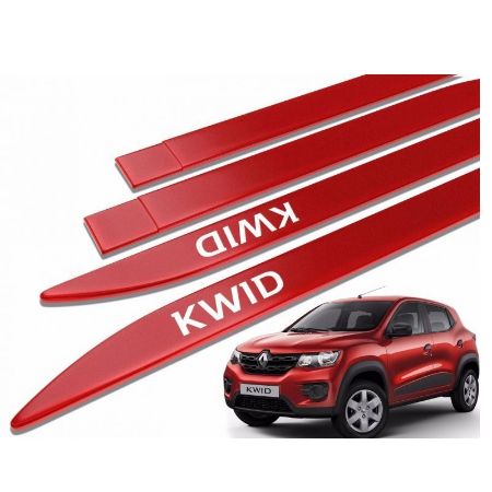 Imagem de Jogo de Friso Lateral RENAULT KWID Vermelho Fogo 4 Peças - FLASH 2388