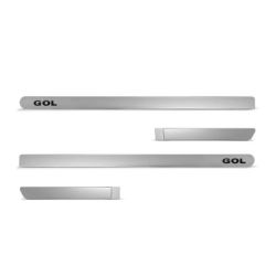 Imagem de Jogo de Friso Lateral Slim Prata 4 peças - FLASH 2533