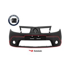Imagem de Para-choque Dianteiro RENAULT SANDERO Preto Liso com Furo Milha - DTS 4140