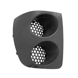 Imagem de Moldura do Farol Auxiliar FIAT PALIO WEEKEND/STRADA Lado Direito Dupla Preta - DTS 3422