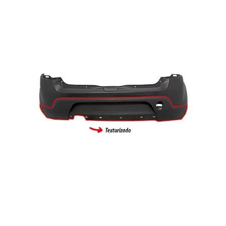 Imagem de Para-choque Traseiro RENAULT SANDERO Preto - DTS 4118