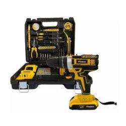 Imagem de Kit Parafusadeira Furadeira 12V com Kit de Ferramentas 136 Pçs - TITANIUM FERRAMENTAS 07731