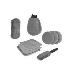 Imagem de Kit para Limpeza e Lavagem Automotiva Microfibra Com 9 Peças - BM ACESSÓRIOS LW204