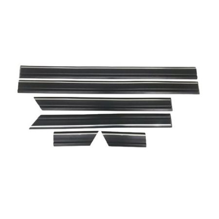 Imagem de Jogo de Friso Lateral CHEVROLET - GM OMEGA 4 Portas Preto - FRISART 30090