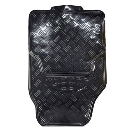 Imagem de Jogo de Tapete Universal Aluminizado Preto 4 Peças - SOLOCAR SL022003