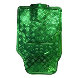 Imagem de Jogo de Tapete Universal Aluminizado Verde 4 Peças - SOLOCAR SL022006